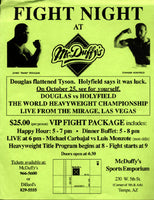 HOLYFIELD, EVANDER-BUSTER DOUGLAS BROADSIDE (1990)