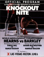 HEARNS, TOMMY-IRAN BARKLEY OFFICIAL PROGRAM (1988)