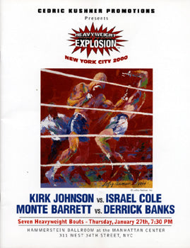 JOHNSON, KIRK-ISRAEL COLE OFFICIAL PROGRAM (2000)