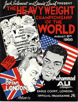 ALI, MUHAMMAD-BRIAN LONDON OFFICIAL PROGRAM (1966)