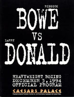 BOWE, RIDDICK-LARRY DONALD OFFICIAL PROGRAM (1994)