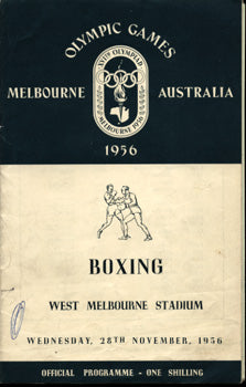 1956 OLYMPIC BOXING PROGRAM (November 28, 1956)