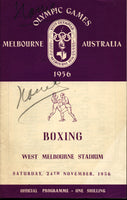 1956 OLYMPIC BOXING PROGRAM (NOVEMBER 24, 1956)