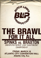 SPINKS, MICHAEL-DWIGHT BRAXTON PRESS KIT (1983)