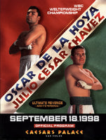 DE LA HOYA, OSCAR-JULIO CESAR CHAVEZ II OFFICIAL PROGRAM (1998)