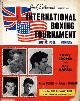 COOPER, HENRY-ROY HARRIS OFFICIAL PROGRAM (1960)