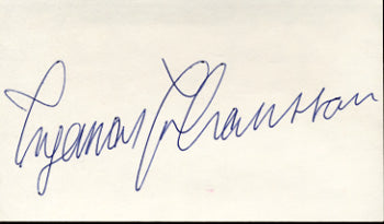 JOHANSSON, INGEMAR SIGNED INDEX CARD