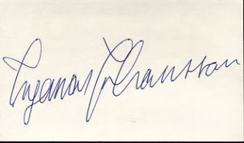 JOHANSSON, INGEMAR SIGNED INDEX CARD