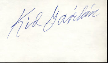 GAVILAN, KID SIGNED INDEX CARD