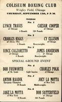 LAMOTTA, JAKE-BOB SATTERFIELD BROADSIDE (WITH BOUT LISTING-1946)