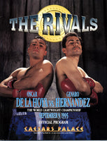 DE LA HOYA, OSCAR-GENARO HERNANDEZ OFFICIAL PROGRAM (1995)