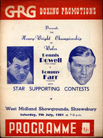 FARR, TOMMY-DENNIS POWELL OFFICIAL PROGRAM (1951)