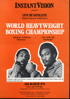 FOREMAN, GEORGE-KEN NORTON CLOSED CIRCUIT PROGRAM (1974)