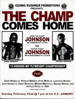 JOHNSON, MARK "TOO SHARP"-ARTHUR JOHNSON OFFICIAL PROGRAM (1998)