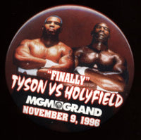 TYSON, MIKE-EVANDER HOLYFIELD I SOUVENIR PIN (1996)