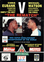 EUBANK, CHRIS-MICHAEL WATSON OFFICIAL PROGRAM (1991)