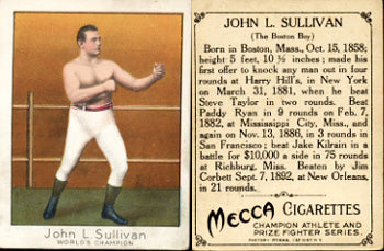 SULLIVAN, JOHN L. T220 CHAMPIONS BOXING CARD (VG)