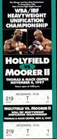 HOLYFIELD, EVANDER-MICHAEL MOORER II FULL TICKET (1997)