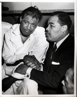 ROBINSON, SUGAR RAY & JOE LOUIS WIRE PHOTO (1952)