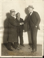 WILLARD, JESS & TEX RICKARD ORIGINAL WIRE PHOTO