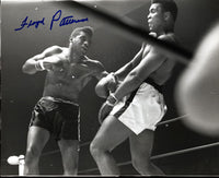 ALI, MUHAMMAD-FLOYD PATTERSON SIGNED WIRE PHOTO (SIGNED BY PATTERSON)