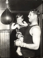 DEMPSEY, JACK ANTIQUE PHOTO (1926-TRAINING FOR TUNNEY)