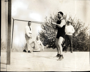 DEMPSEY, JACK ORIGINAL TRAINING ANTIQUE PHOTO