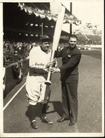 DEMPSEY, JACK & BABE RUTH WIRE PHOTO