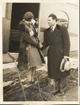 DEMPSEY, JACK WIRE PHOTO (FLYING TO NEW YORK)