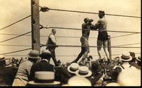 JOHNSON, JACK-JESS WILLARD REAL PHOTO POSTCARD (1915)