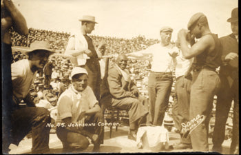 JOHNSON, JACK-JAMES JEFFRIES ORIGINAL ANTIQUE PHOTO (1910)