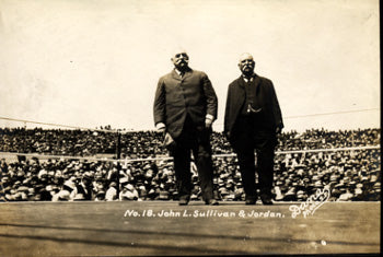 SULLIVAN, JOHN L. ORIGINAL ANTIQUE PHOTO (1910-AT JOHNSON-JEFFRIES FIGHT)