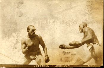 JOHNSON, JACK-JAMES JEFFRIES ORIGINAL ANTIQUE PHOTO (1910)