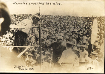 JOHNSON, JACK-JAMES JEFFRIES ORIGINAL ANTIQUE PHOTO (1910)