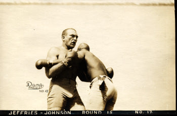 JOHNSON, JACK-JAMES JEFFRIES ORIGINAL ANTIQUE PHOTO (1910)