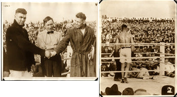 DEMPSEY, JACK-BILLY MISKE ANTIQUE PHOTO SET OF 5 (1920)