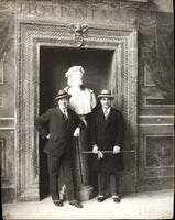 DUNDEE, JOHNNY & JIM JOHNSTON ORIGINAL ANTIQUE PHOTO (AT VATICAN)