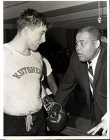 LOUIS, JOE-GEORGE CHUVALO WIRE PHOTO