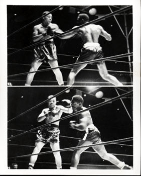 LOUIS, JOE-EZZARD CHARLES WIRE PHOTO (1950)