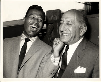 ROBINSON, SUGAR RAY & HARRY LEVINE PROMOTER ORIGINAL ANTIQUE PHOTO (FROM HIS SISTER'S COLLECTION)
