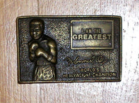 ALI, MUHAMMAD "I AM THE GREATEST" BELT BUCKLE