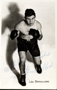 BROUILLARD, LOU SIGNED PHOTO