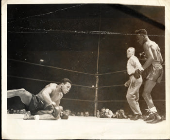 ROBINSON, SUGAR RAY-TOMMY BELL ORIGINAL WIRE PHOTO (1946)