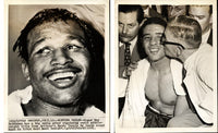 ROBINSON, SUGAR RAY-RANDY TURPIN II ORIGINAL WIRE PHOTO (1951)