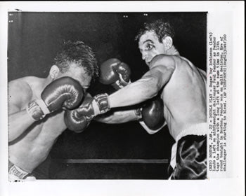 ROBINSON, SUGAR RAY-PAUL PENDER ORIGINAL WIRE PHOTO (1960)