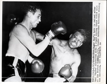 ROBINSON, SUGAR RAY-PAUL PENDER WIRE PHOTO (1960)