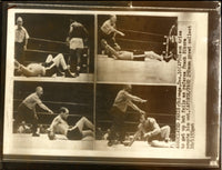 ROBINSON, SUGAR RAY ROBINSON-CARL "BOBO" OLSON ORIGINAL WIRE PHOTO (1955)