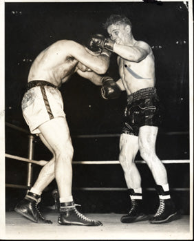 LAMOTTA, JAKE-LAURENT DAUTHUILLE WIRE PHOTO (1949)