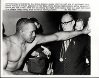 LISTON, SONNY ORIGINAL WIRE PHOTO (1965- ALI FIGHT)