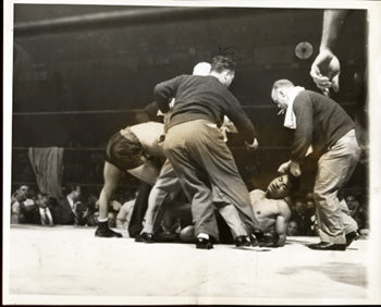 LAMOTTA, JAKE-JOSE BASORA WIRE PHOTO (1945)